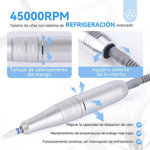 Taladro De Uñas Saviland, 50000rpm, Uñas Acrílicas, Manicura