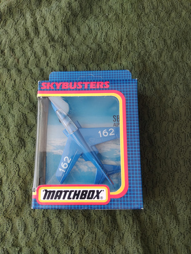 Avión Sb-11 Alpha Jet, Matchbox Skybuster 1:64 Azul (Usado)