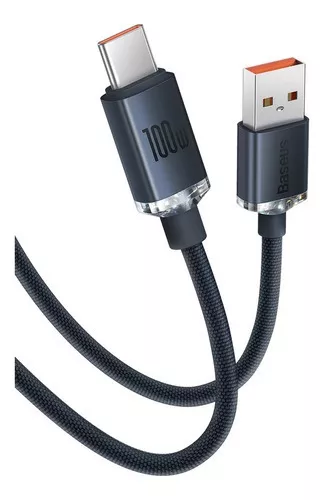 Cable Cargador Usb C / Usb C 2mts Carga Rápida 5a Baseus