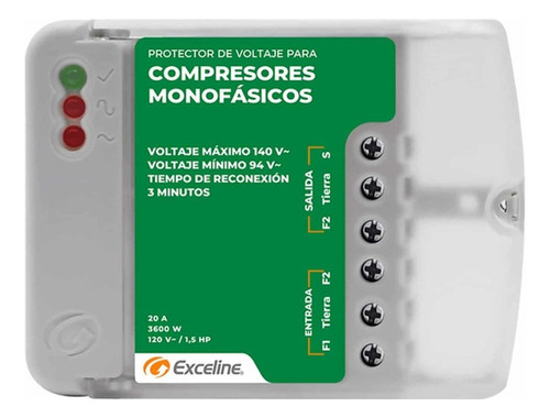 Protector De Voltaje Compresores Monofasico  120v Exceline