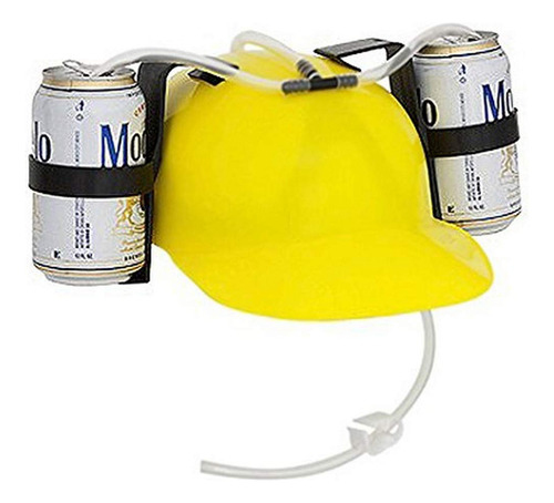 Casco Para Beber Ez Drinker Beer And Soda Guzzler (amarillo)