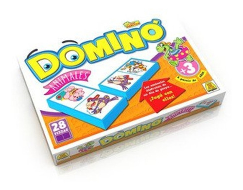 Imagen 1 de 2 de Domino Animales 28 Piezas Implas. Art 8