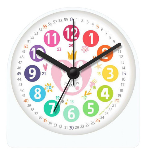 Reloj Despertador Analógico Silencioso Para Niños, Conejo