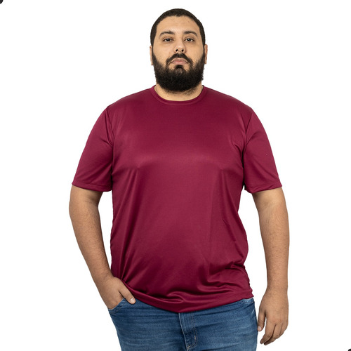 Kit 5 Camisetas Básica Masculina Plus Size Big Tecido Dry