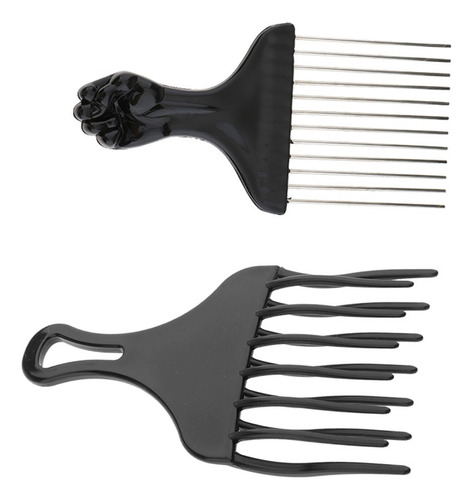 P 2pcs Peine Afro Ancho Dientes Para Cabello Cortar Cepillo
