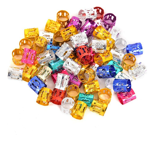 30 Anillos Trenzados Para El Cabello, Con Cuentas De Rastas
