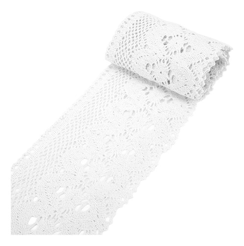 Encaje Blanco Blanco Para Cinta De Coser, Hilo De Algodón, 1