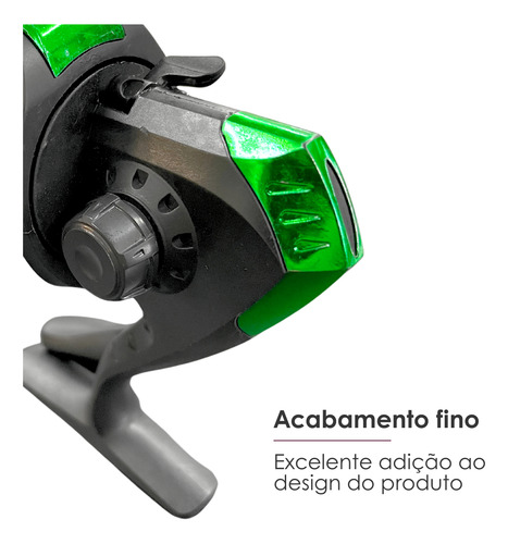 Carretel Carretilha Pequeno Manivela Lado Direito Esquerdo