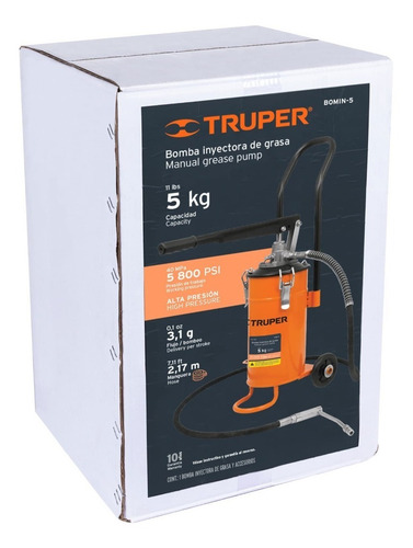 Bomba Inyectora Grasa 5 Kg Truper 16866