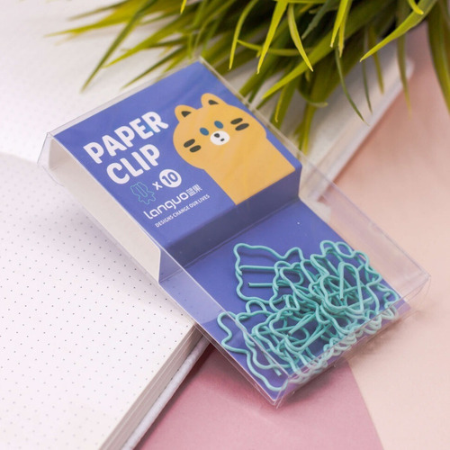 Clips De Metal Color Pastel Para Papel Animales Kawaii