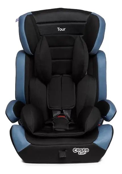 Cosco Kids, Cadeirinha Tour, 9 a 36 Kg, Preto e Azul