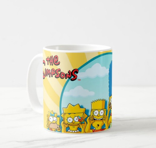 Caneca Porcelana Personalizada Os Simpsons 7