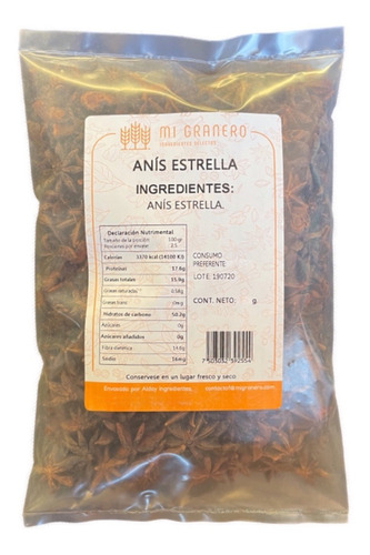 Anis Estrella Granel 500 Gramos