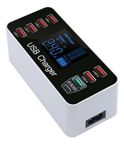 Cargador Usb Qc3.0 Cargador Inteligente Con Puertos Usb Rápi