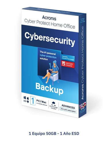 Acronis Cyber Protect Home Office Advanced 1 Eq- 50gb-1 Año