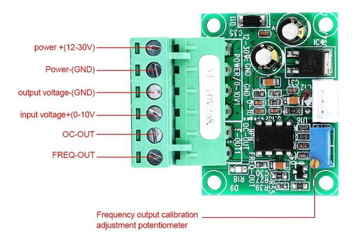 Módulo Convertidor De Frecuencia Y Voltaje 0-10v 0-25khz