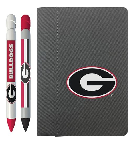 Georgia Bulldogs 4  X 6  Notebook / 2 Pen Set (1104m2)