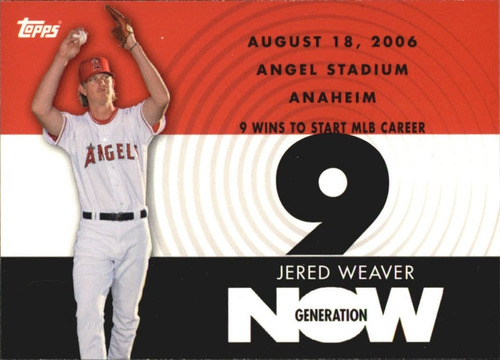 2007 Topps Generation Now #gn217 Jered Weaver