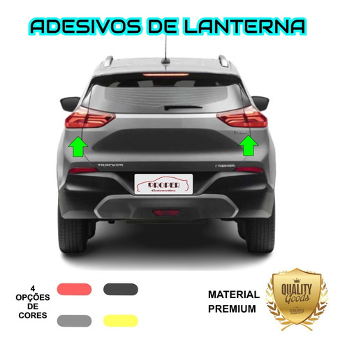 Adesivo Aplique De Lanterna Chevrolet Gm Tracker Vermelho