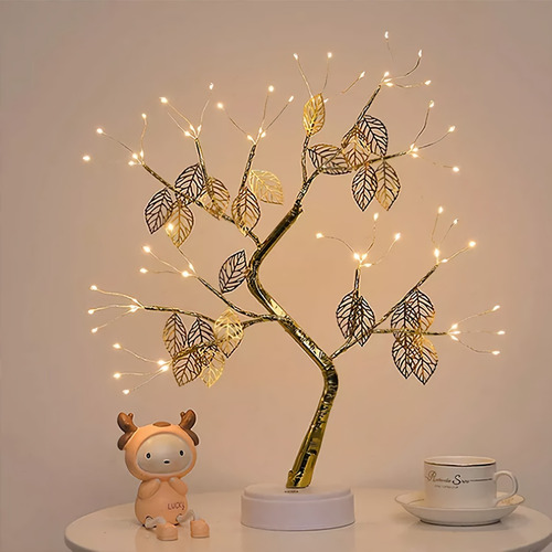 Árbol De Navidad Para Mesa Con Luces Led