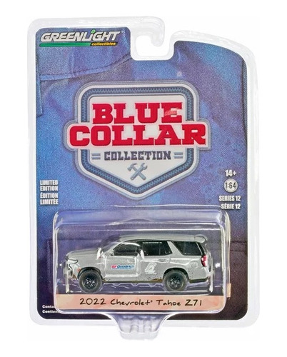 Greenlight 2022 Chevrolet Tahoe Z71 Bf Goodrich Blue Collar Color Gris