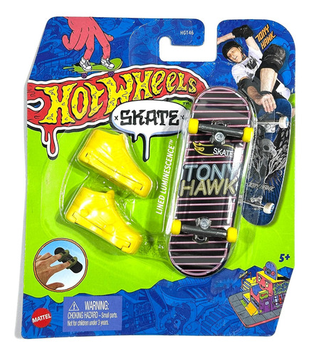 Hot Wheels Skate  Lined Luminescence 3/5 Tony Hawk Con Tenis