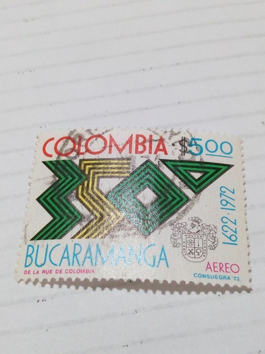 Estampilla. Bucaramanga.          $ 5,00                 (7)