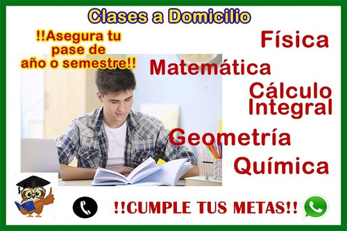 Clases A Domicilio De Trigonometria, Matematica, Fisica.