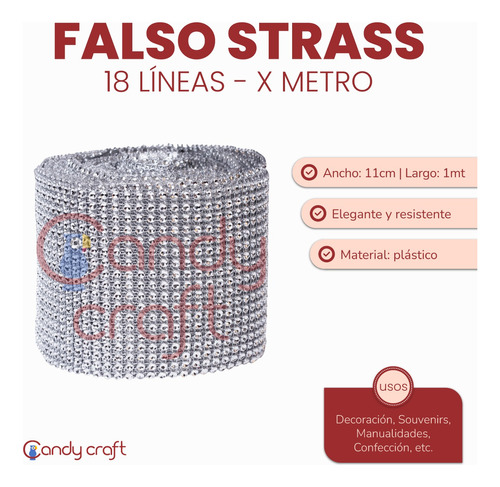Falso Strass 18 Lineas X Metro - Art 1273