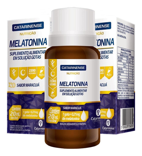 Kit 3x Melatonina Liquida - Matéria Prima Importada Forte 