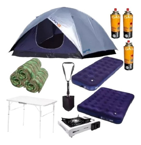 Barraca De Camping Luna 6 Com Mesa + Colchonetes