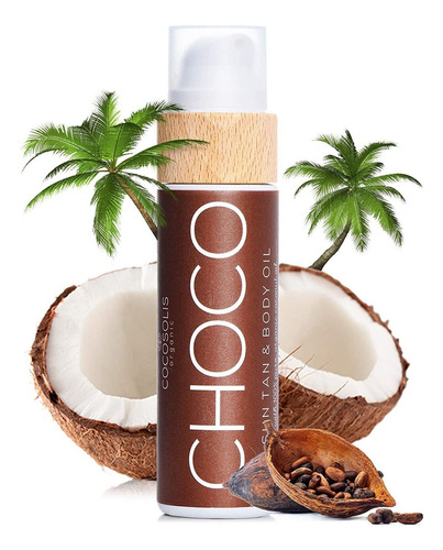 Cocosolis Choco Bronceador | Loción Orgánica Para Cama Solar