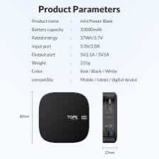 Power Bank 10.000 Mah Topk Original Somos Tienda Física