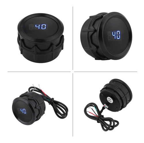 Kit Digital Led Azul Para Coche Con Indicador De Temperatura