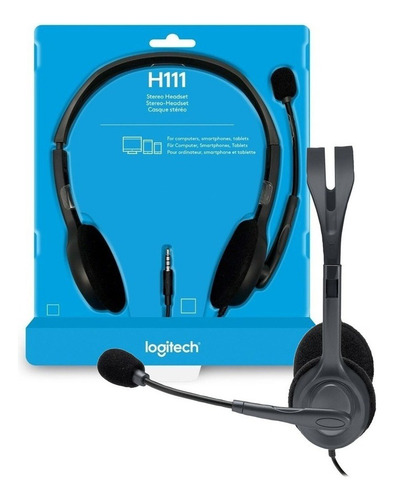 Audifonos Logitech H111 Con Microfono Single Jack 3.5mm 1.8m