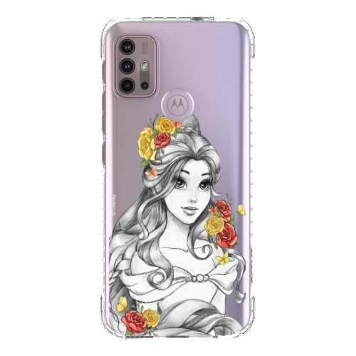 Capa Capinha Transparente Disney Bela Floral G10 Linda Fofa