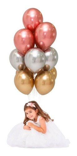 Bombas R12 Reflex Paquete X 12 Dorado Rosado Sempertex