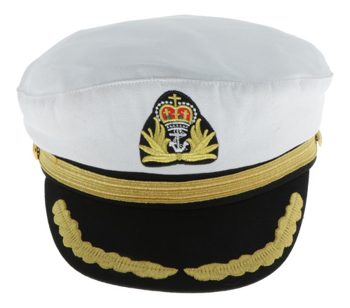 Gorra De Capitán Ajustable Snapback Yacht Sailor Sea Cap Nav