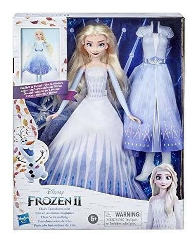 Muñeca Elsa Disney Frozen Vestidos Luminosos Hasbro /g