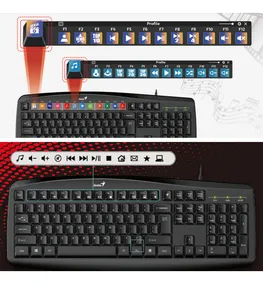 Teclado Mouse Y Parlantes Graves Para Pc O Notebook Genius