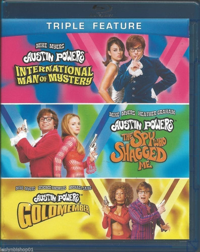 Blu Ray Austin Powers Triple Features Original 