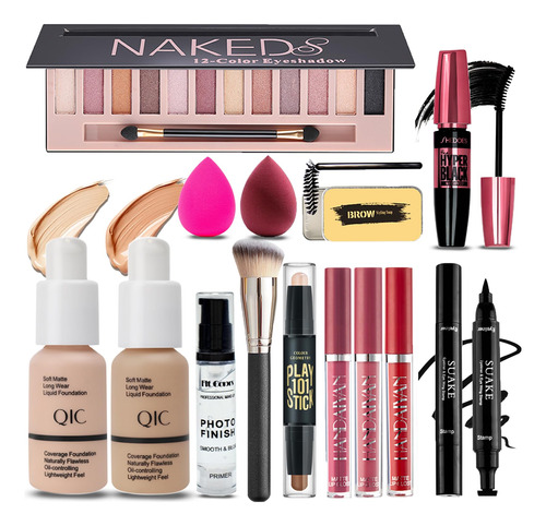 Kit Completo De Maquillaje Todo En Uno Para Mujer, Sombra D.