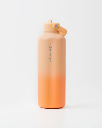 Garrafa Térmica Squeeze Água River Degradê Pêssego 950ml Galápagos