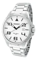 Comprar Relógio Masculino De Pulso Orient Clássico Orient Original Cor da correia Prateado Cor do bisel Prateado Cor do fundo Branco