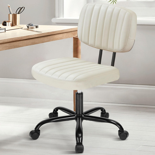 Silla Oficina Brazos: Escritorio Piel Sintetica Beige Altura