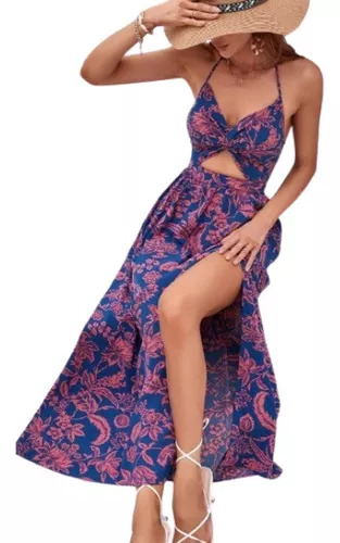 Vestidos Largos Floreado de Mujer Casuales Playeros Estampados