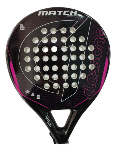 Paleta Padel Paddle Class One Match Black Foam + Grip + Prot