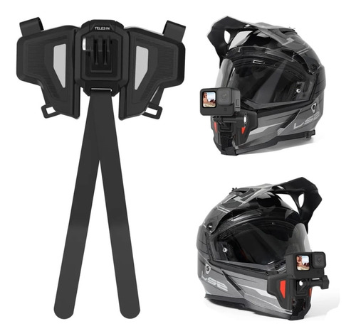 Soporte Para Casco Moto Gopro, Dji, Insta360,rs  Deportes