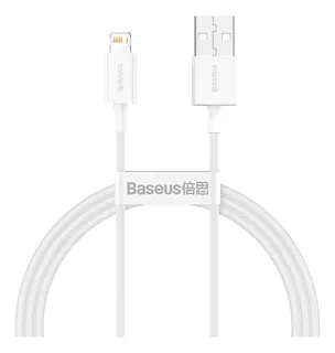 Cabo Usb P/ Lightning Baseus iPhone 2.4a Rápido 1m Cor Branco