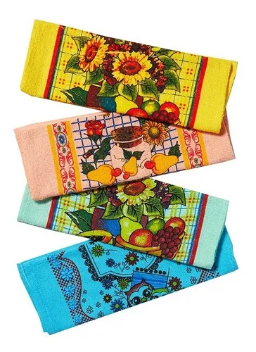 Kit de 10 paños de cocina de felpa de alta absorción de primera calidad